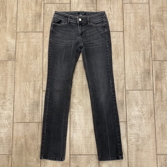 White House Black Market Denim - White House/Black Market Blanc Jeans Women 2R Black Denim Medium Wash Faded